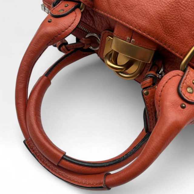 Chloé Handtasche Paddington aus Leder orange