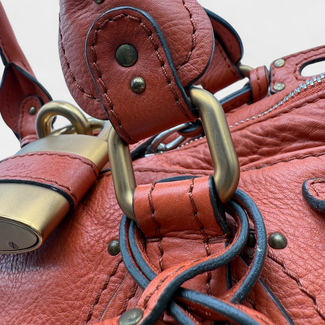 Chloé Handtasche Paddington aus Leder orange