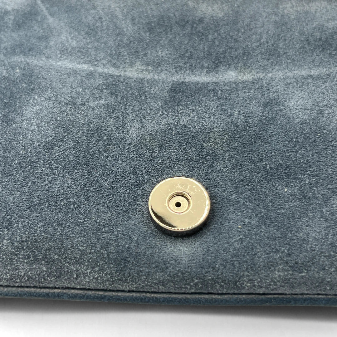 Coach Clutch aus Wildleder blau