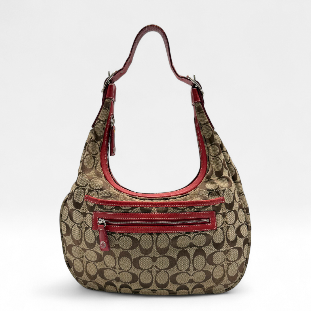 Coach Croissant Signature Shoulder Bag