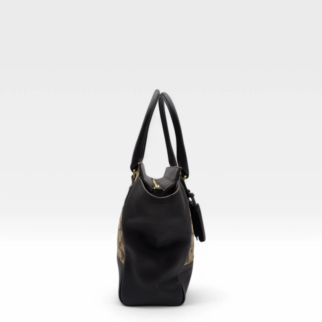 Coach Handtasche / Shopper beige