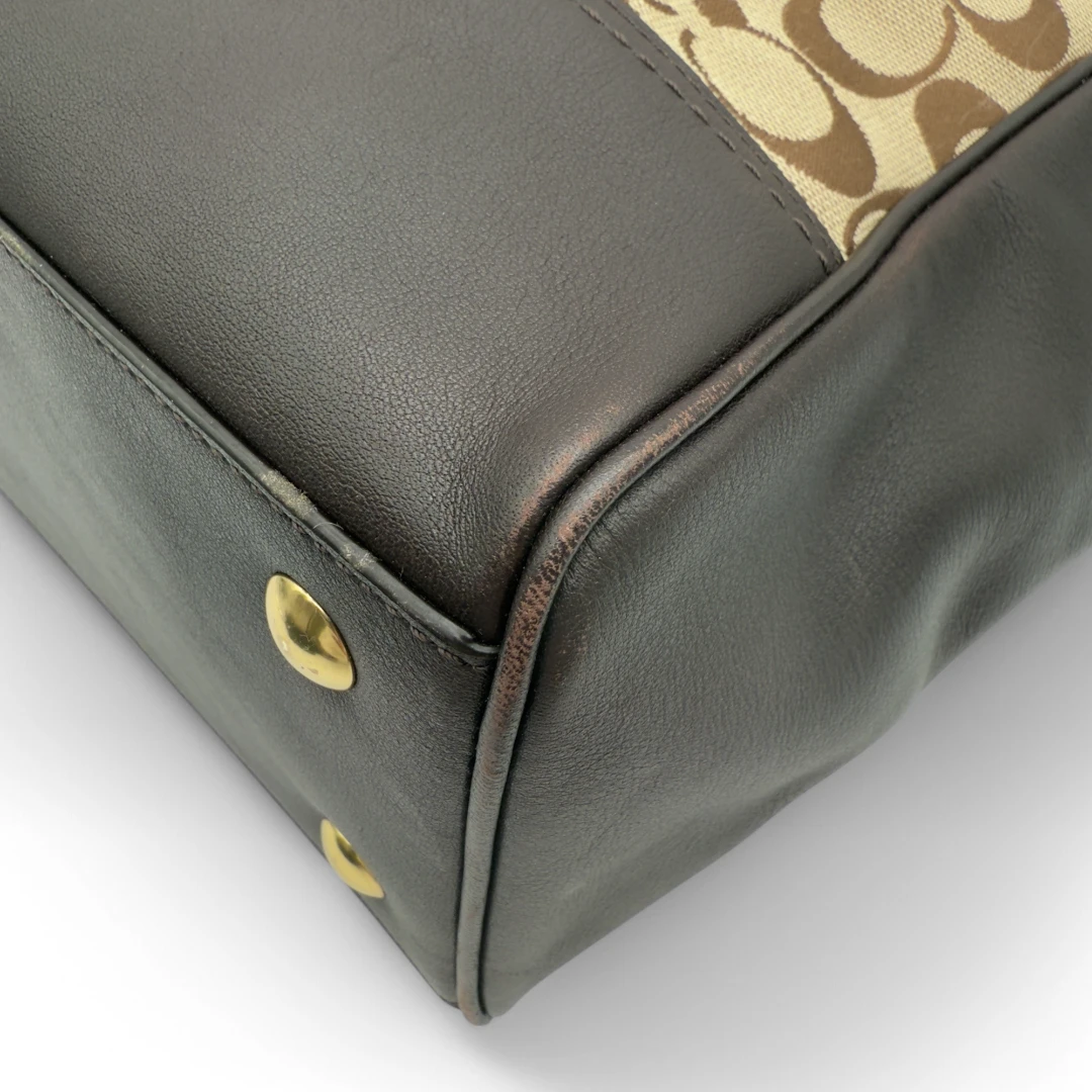 Coach Handtasche / Shopper beige