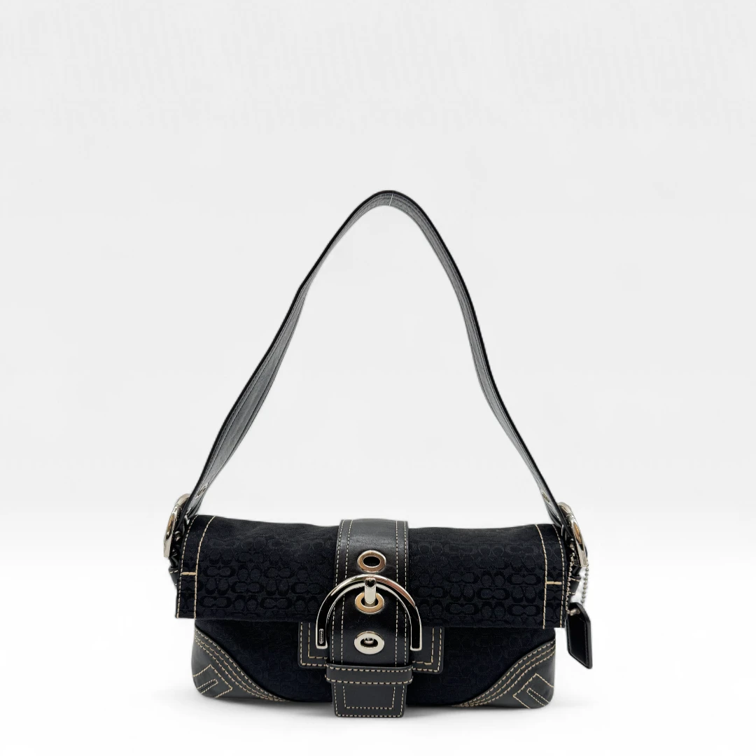 Coach Handtasche Soho Signature schwarz