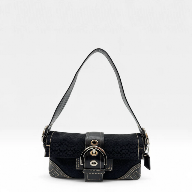 Coach Handtasche Soho Signature schwarz
