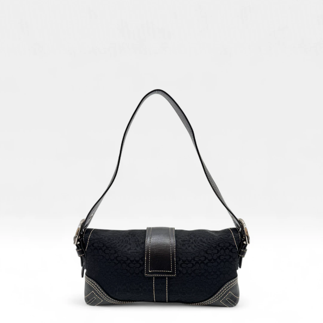 Coach Handtasche Soho Signature schwarz