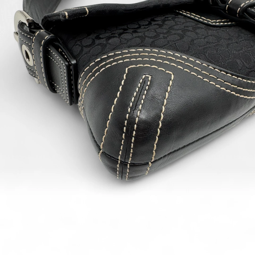 Coach Handtasche Soho Signature schwarz