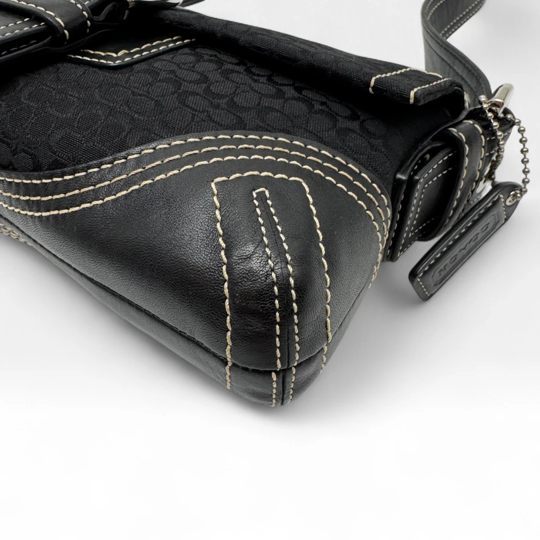 Coach Handtasche Soho Signature schwarz
