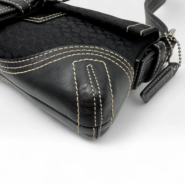 Coach Handtasche Soho Signature schwarz