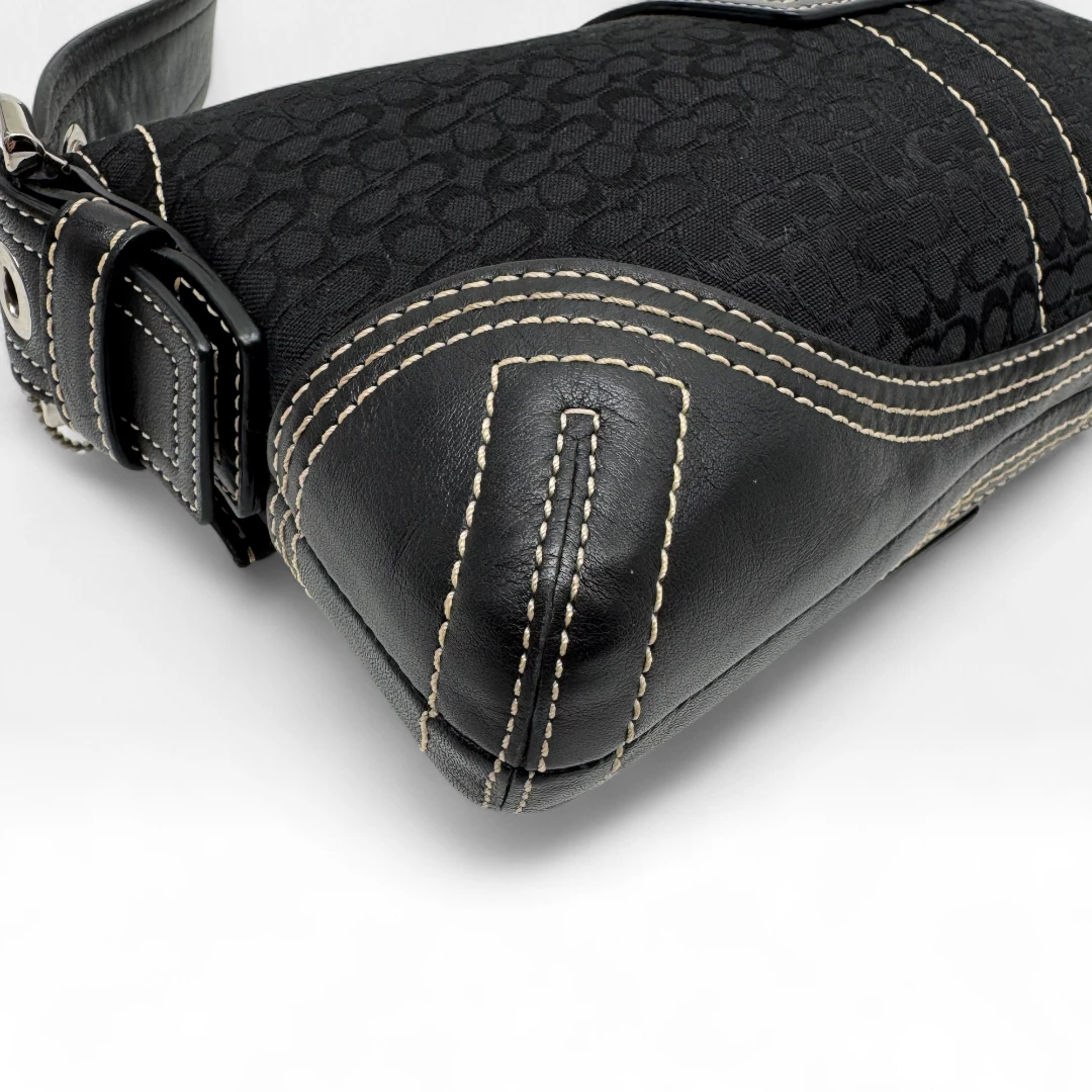 Coach Handtasche Soho Signature schwarz