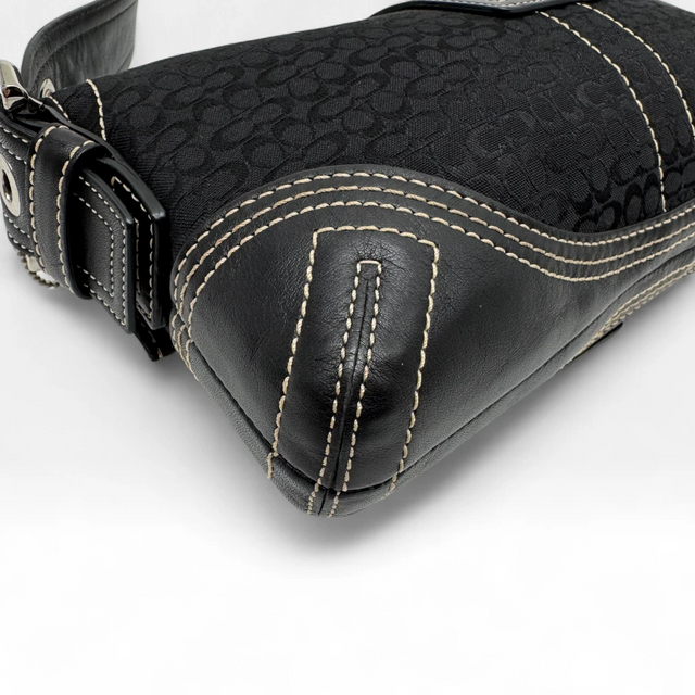 Coach Handtasche Soho Signature schwarz