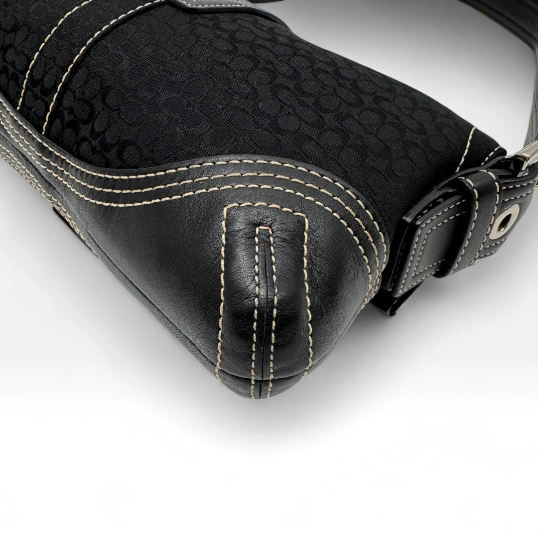 Coach Handtasche Soho Signature schwarz
