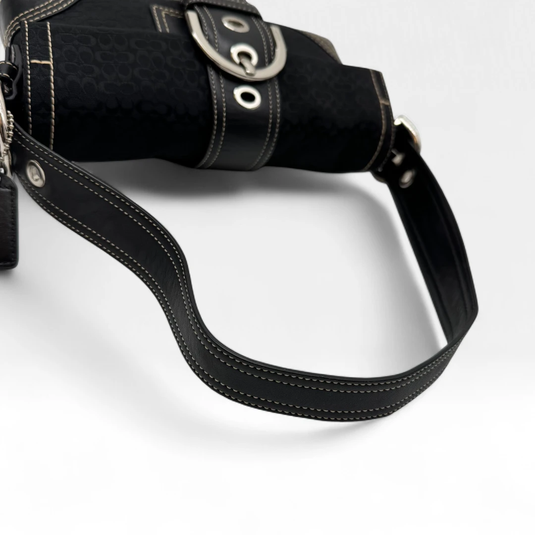 Coach Handtasche Soho Signature schwarz