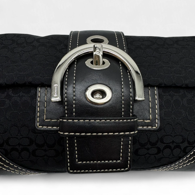 Coach Handtasche Soho Signature schwarz