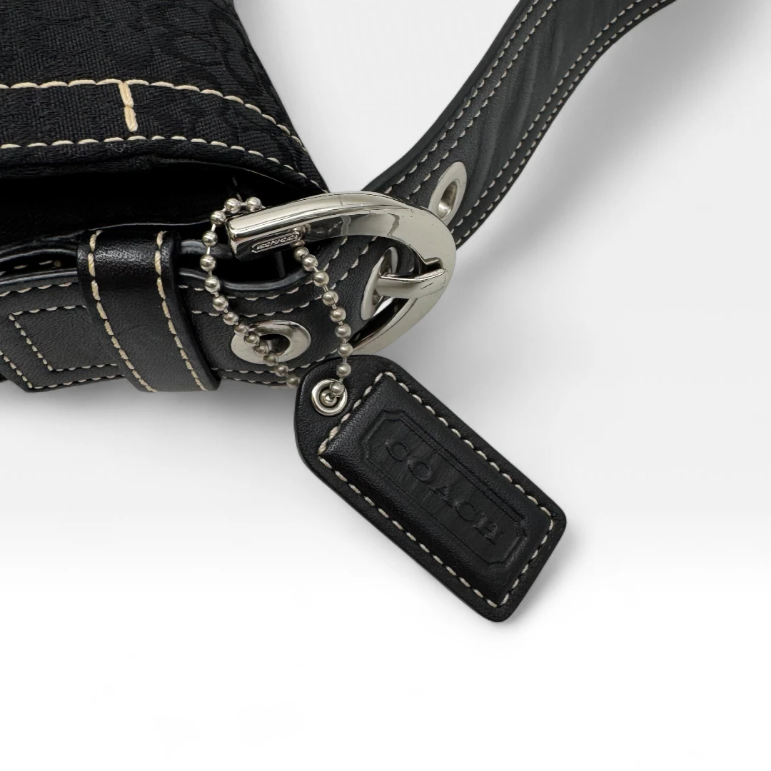 Coach Handtasche Soho Signature schwarz