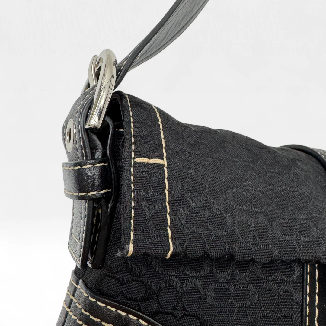 Coach Handtasche Soho Signature schwarz