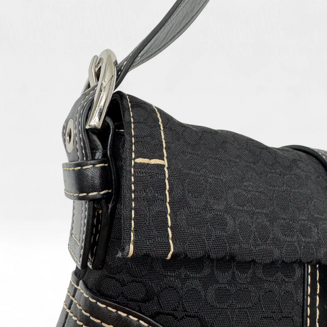 Coach Handtasche Soho Signature schwarz