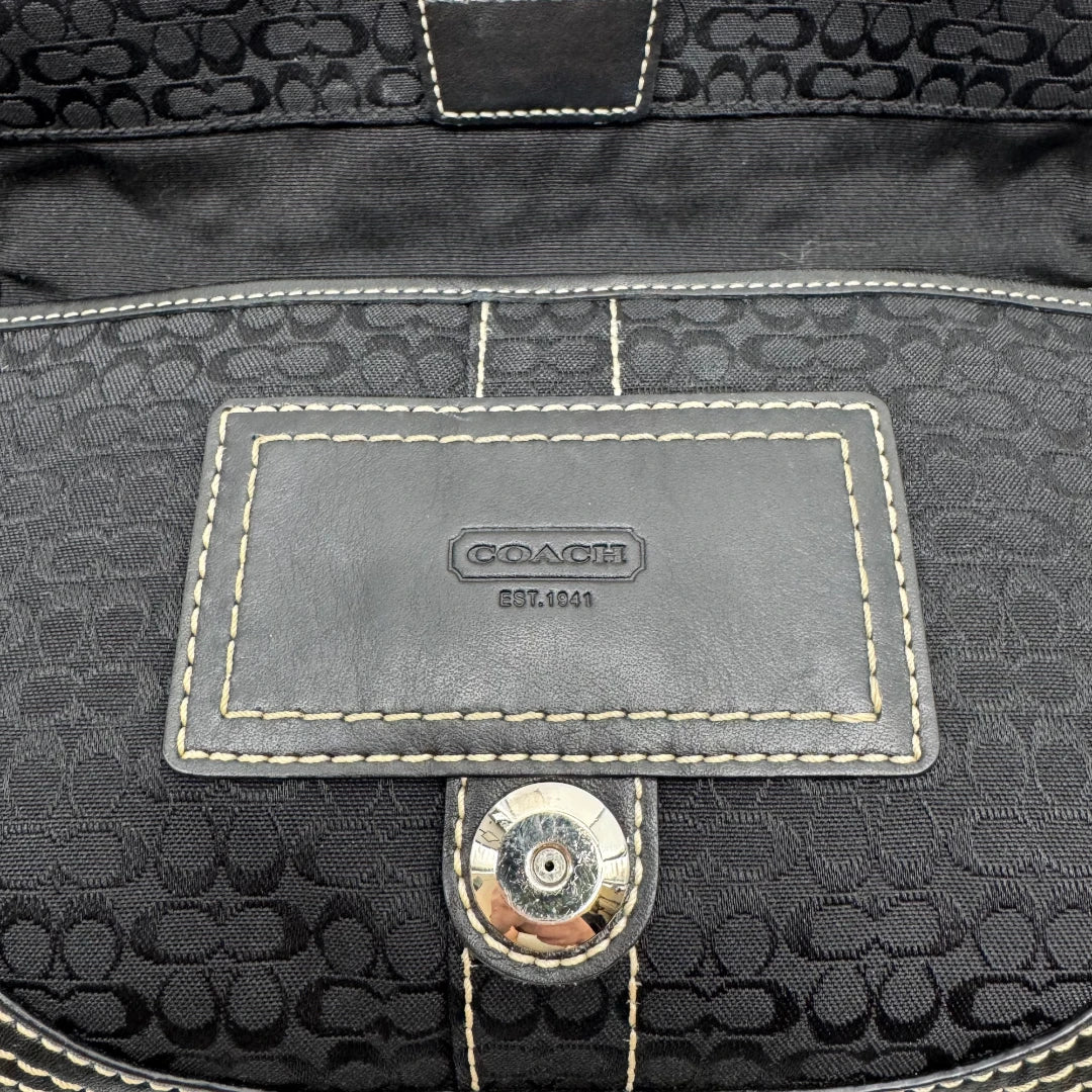 Coach Handtasche Soho Signature schwarz
