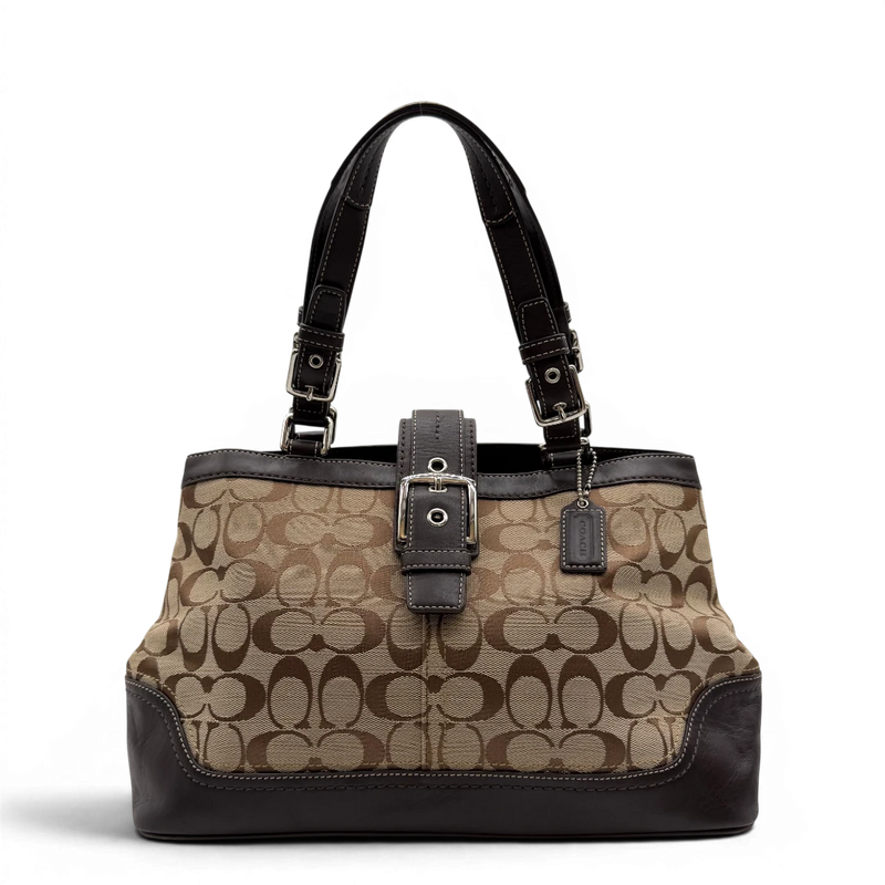 Coach Handtasche Tote bag Signature beige & braun