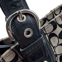 Coach Handtasche Tote bag Signature grau – Beschläge im Detail