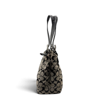 Coach Handtasche Tote bag Signature grau – Seitenansicht