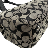 Coach Handtasche Tote bag Signature grau – Ecken im Detail