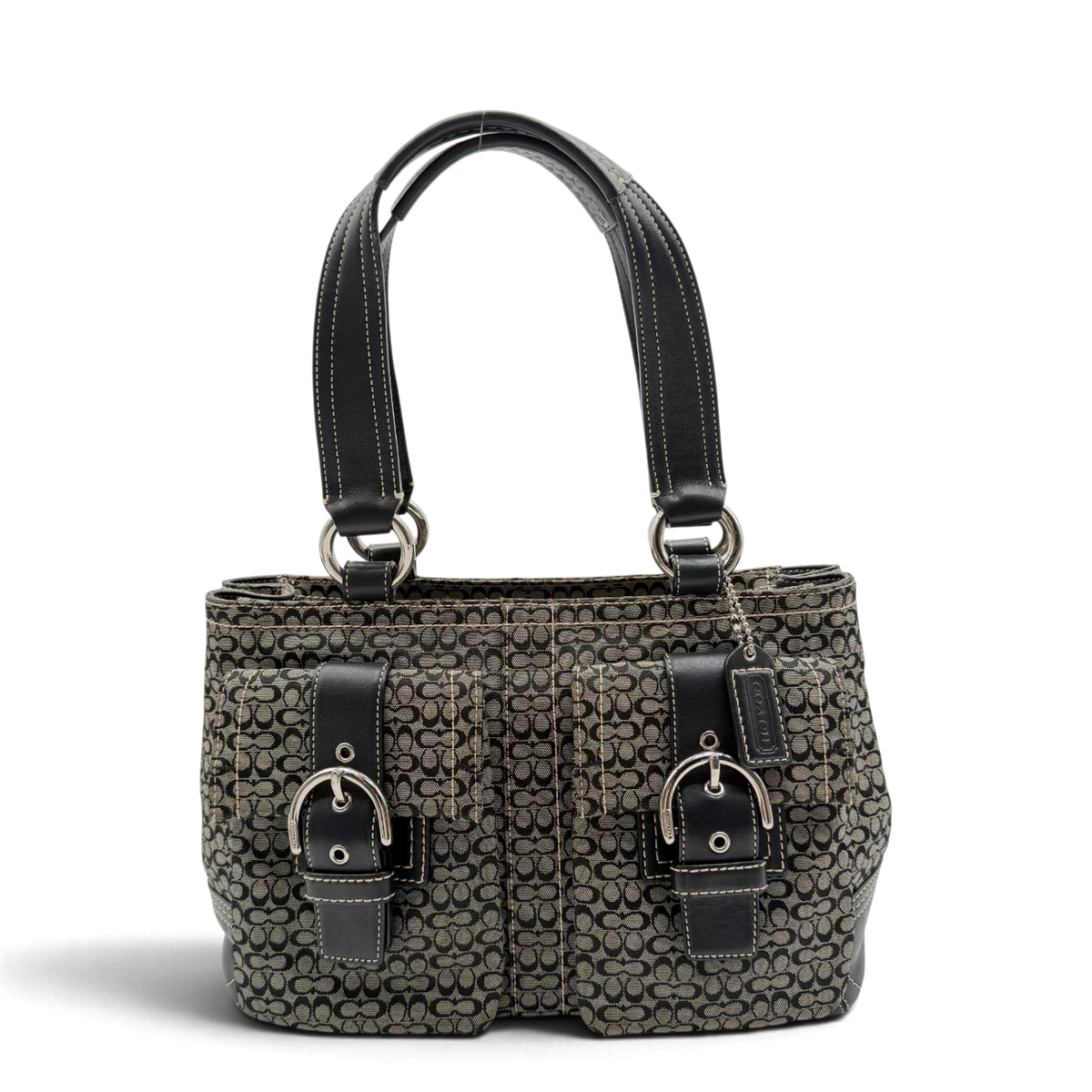 Coach Handtasche Tote bag mini Signature grau – Gesamtansicht