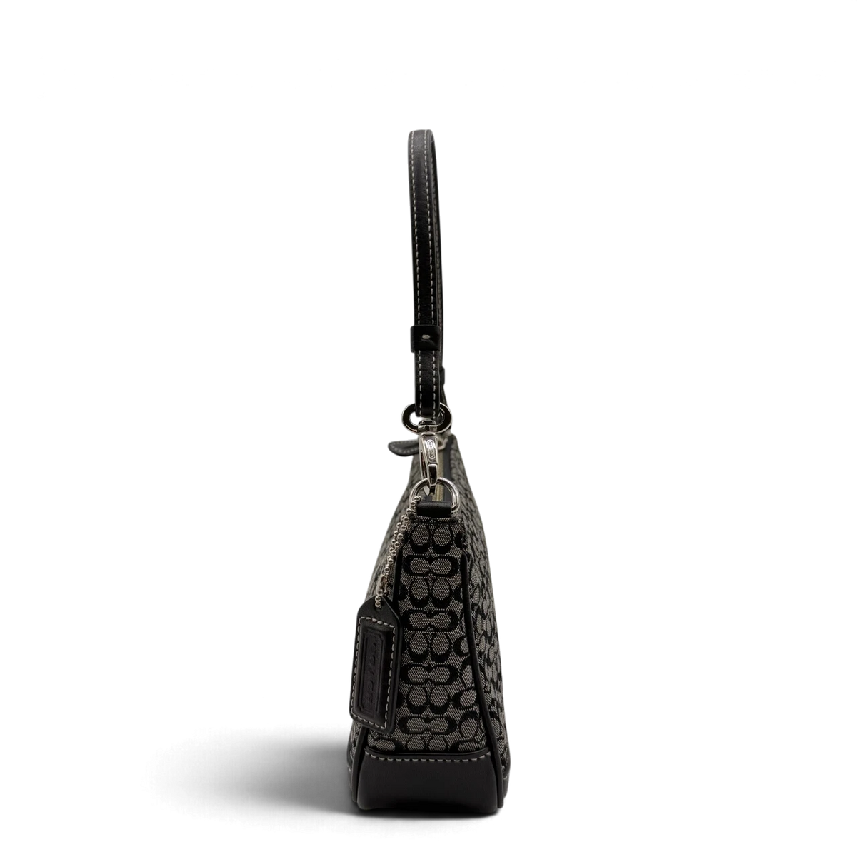 Coach Pochette Mini Signature grau – Seitenansicht