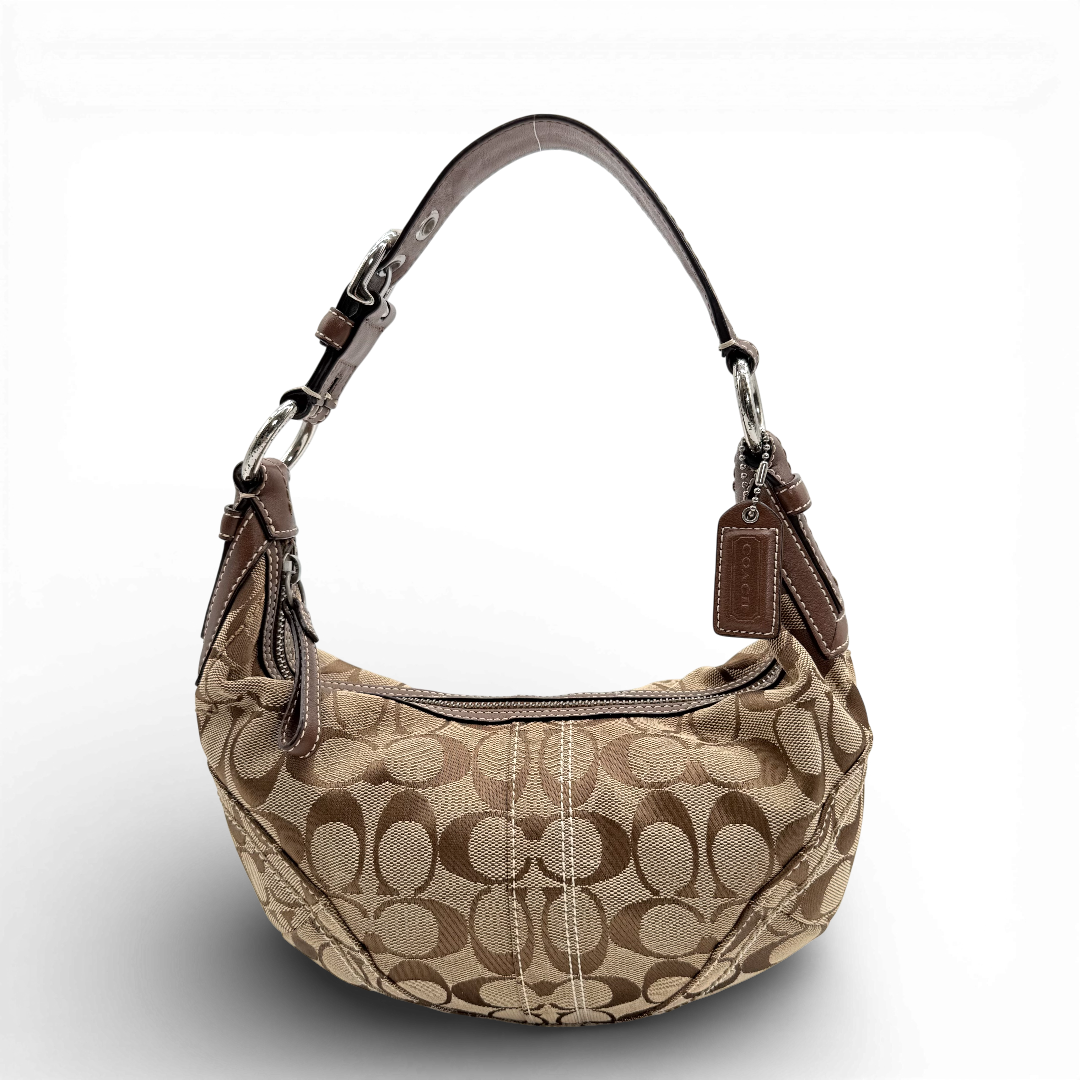 Coach Schultertasche Hobo Half Moon Signature