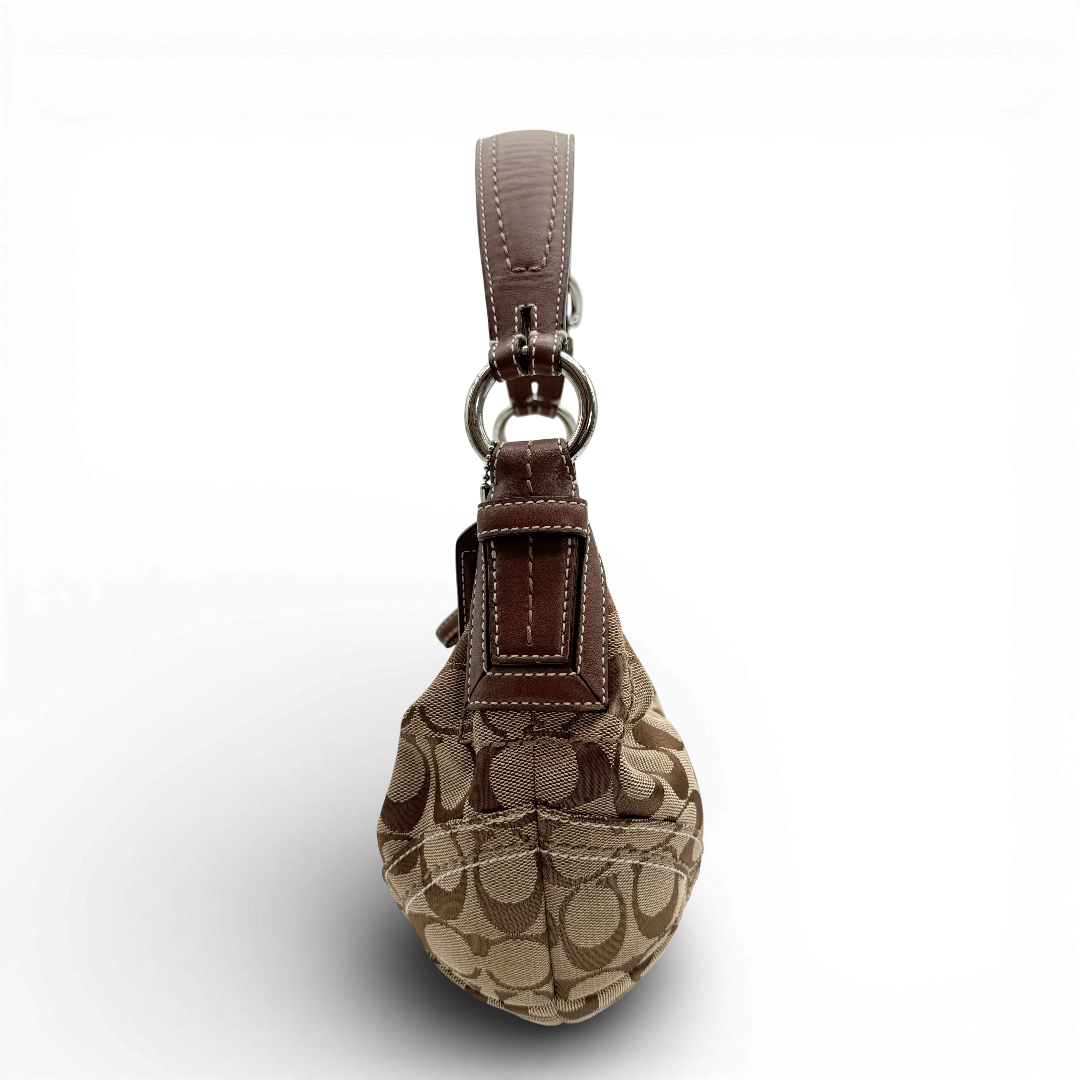 Coach Schultertasche Hobo Half Moon Signature