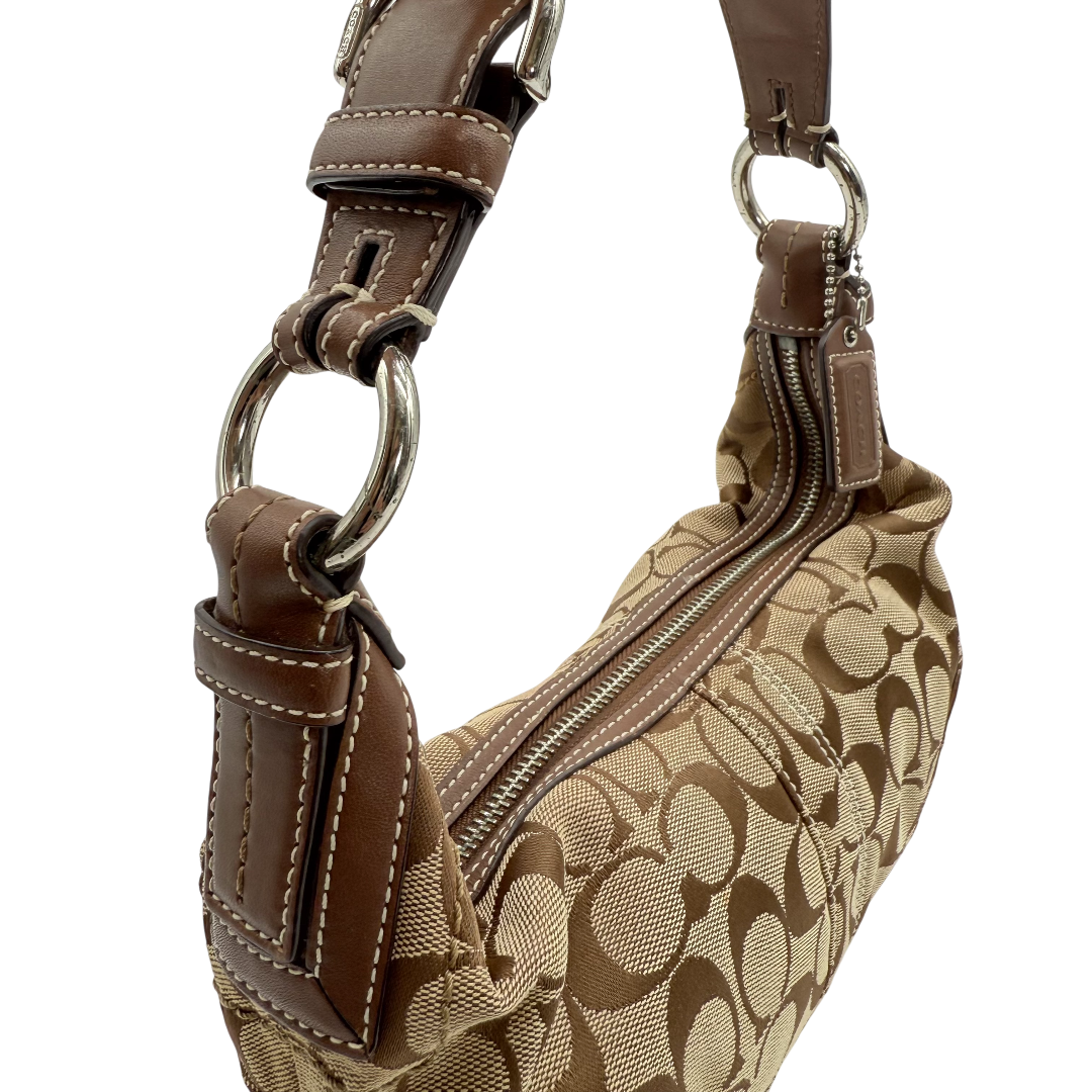 Coach Schultertasche Hobo Half Moon Signature