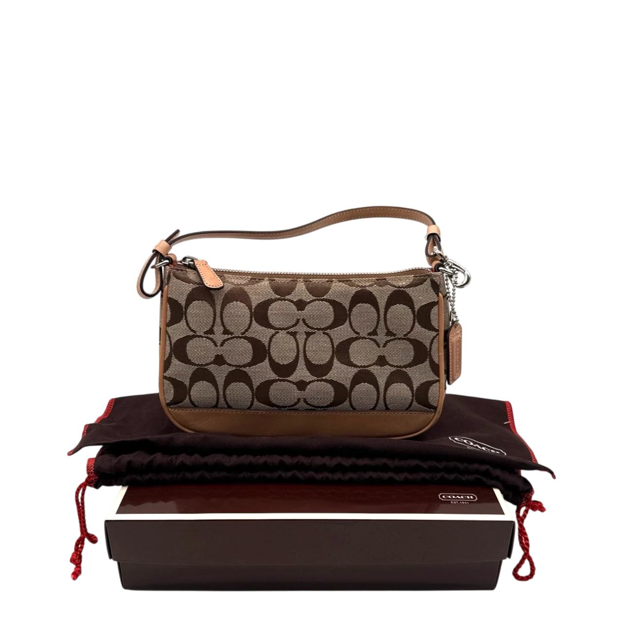 Coach Pochette Signature beige