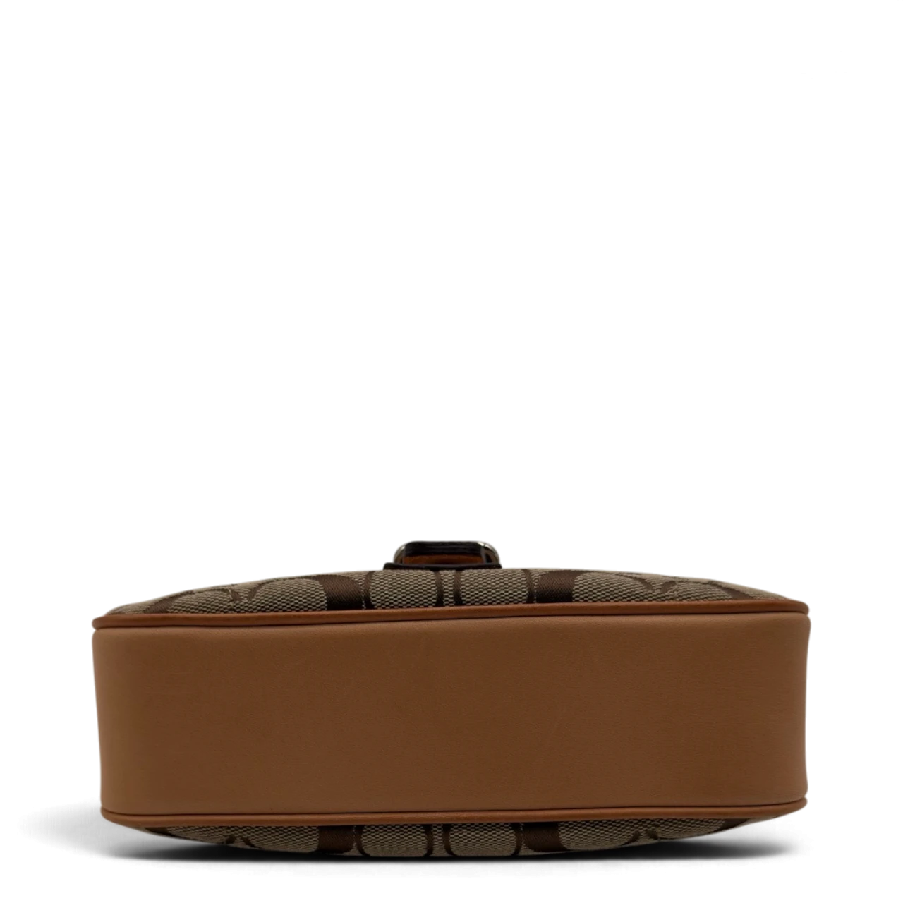 Coach Pochette mit Schnalle Signature beige