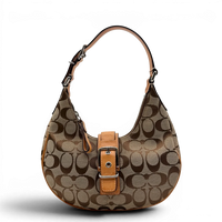 Coach Croissant Small Signature Shoulder Bag