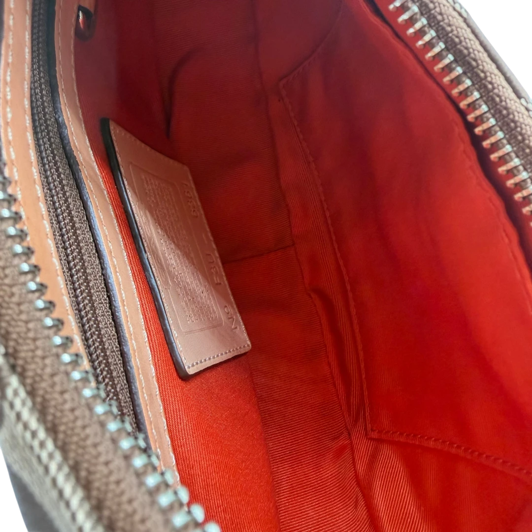 Coach Croissant Small Signature Shoulder Bag