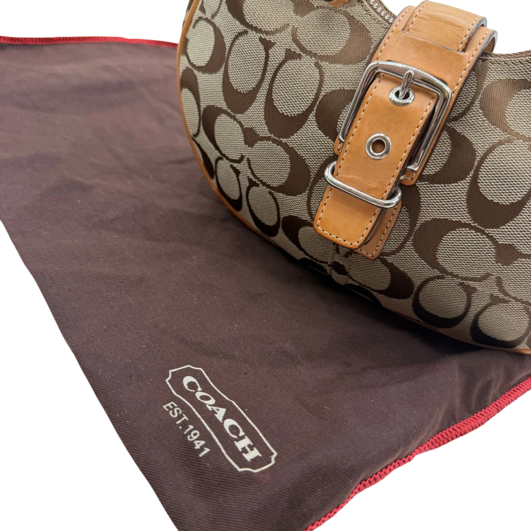 Coach Croissant Small Signature Shoulder Bag