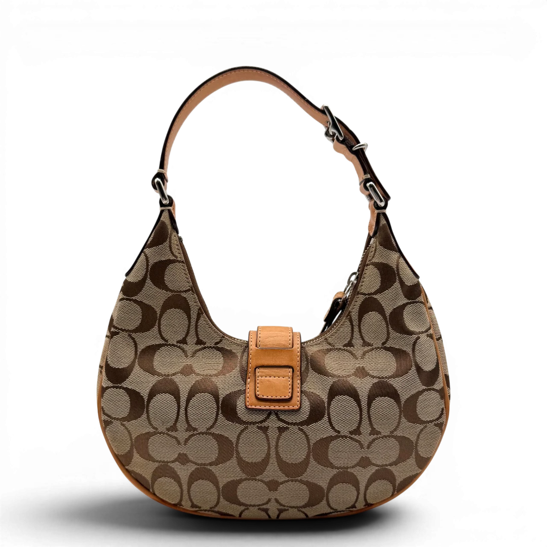 Coach Croissant Small Signature Shoulder Bag
