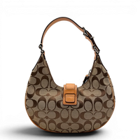 Coach Croissant Small Signature Shoulder Bag