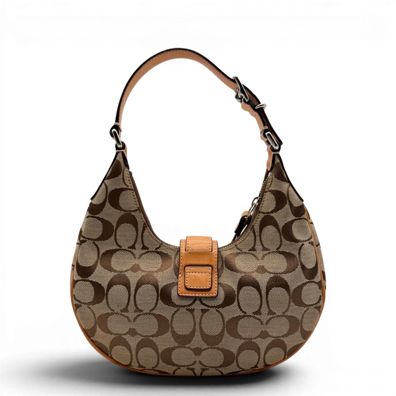 Coach Schultertasche Croissant small Signature