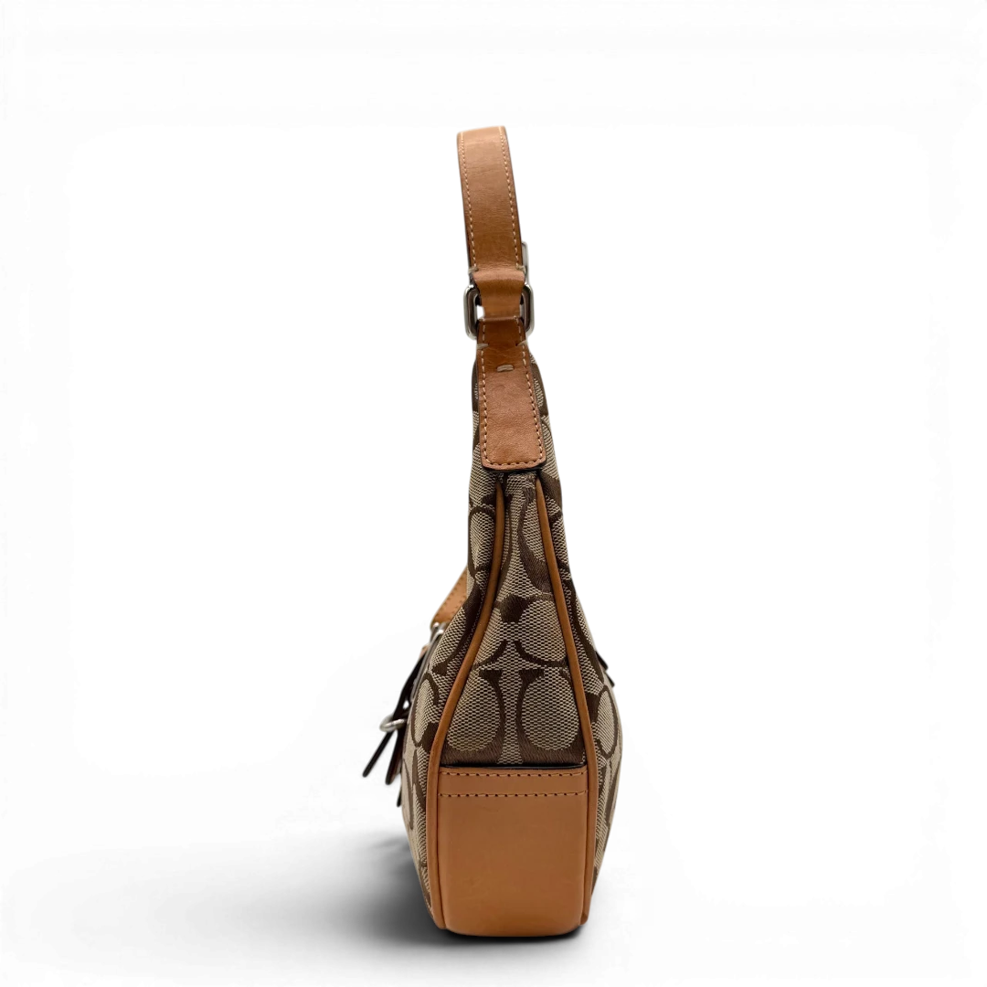 Coach Croissant Small Signature Shoulder Bag