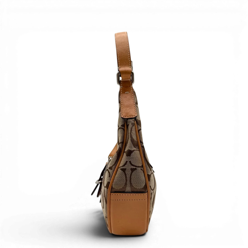 Coach Schultertasche Croissant small Signature