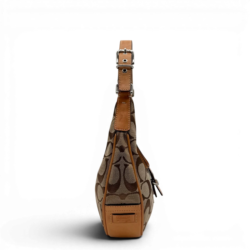 Coach Schultertasche Croissant small Signature