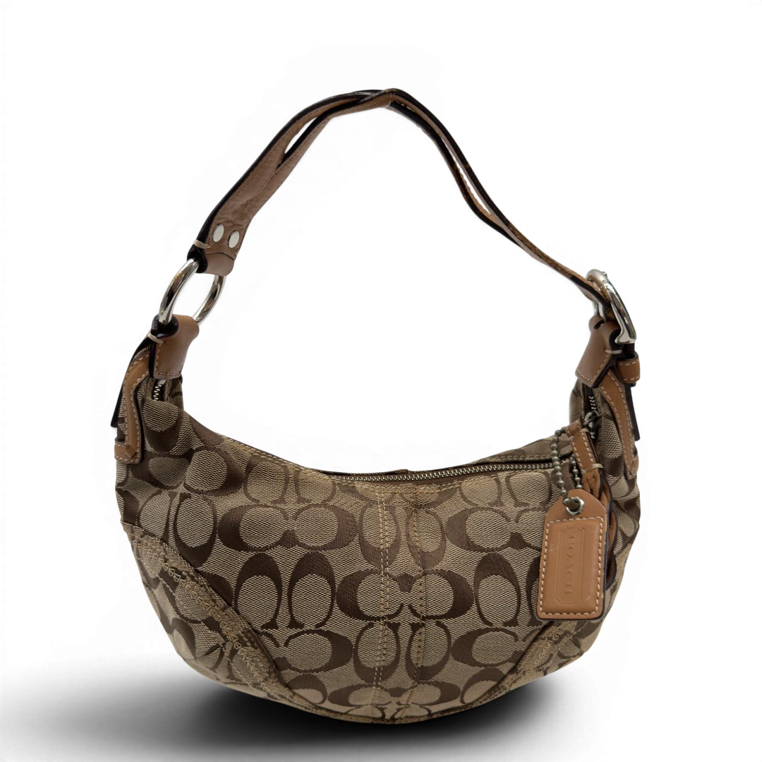 Coach Schultertasche Hobo Half Moon Signature