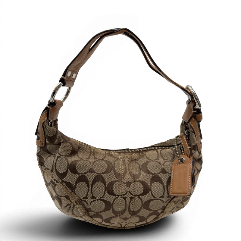 Coach Schultertasche Hobo Half Moon Signature