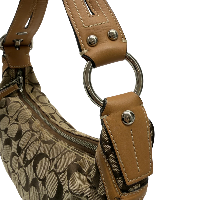 Coach Schultertasche Hobo Half Moon Signature