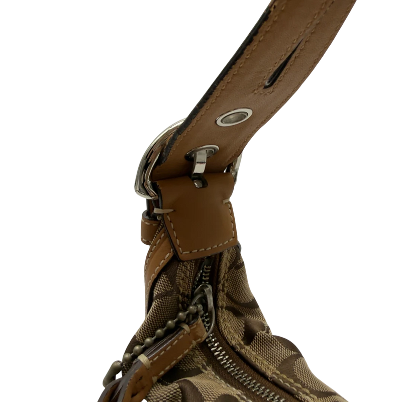 Coach Schultertasche Hobo Half Moon Signature