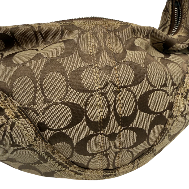 Coach Schultertasche Hobo Half Moon Signature