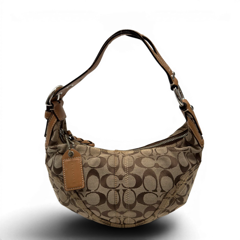 Coach Schultertasche Hobo Half Moon Signature