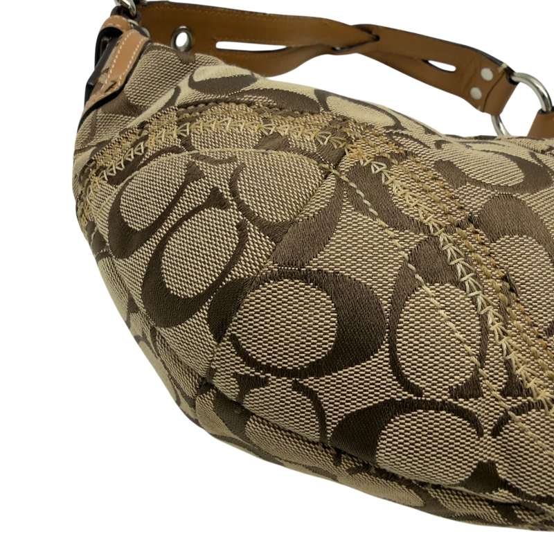 Coach Schultertasche Hobo Half Moon Signature