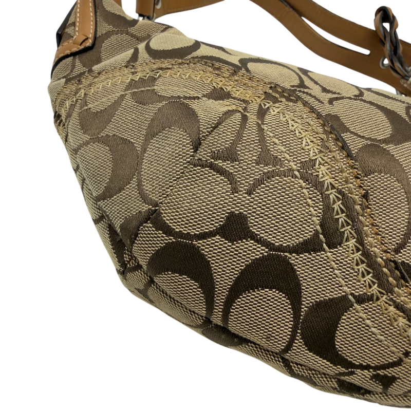 Coach Schultertasche Hobo Half Moon Signature