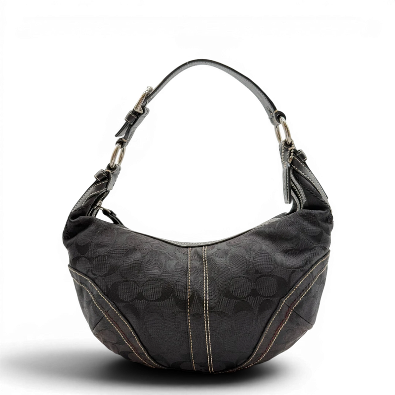 Coach Schultertasche Hobo Half Moon Signature